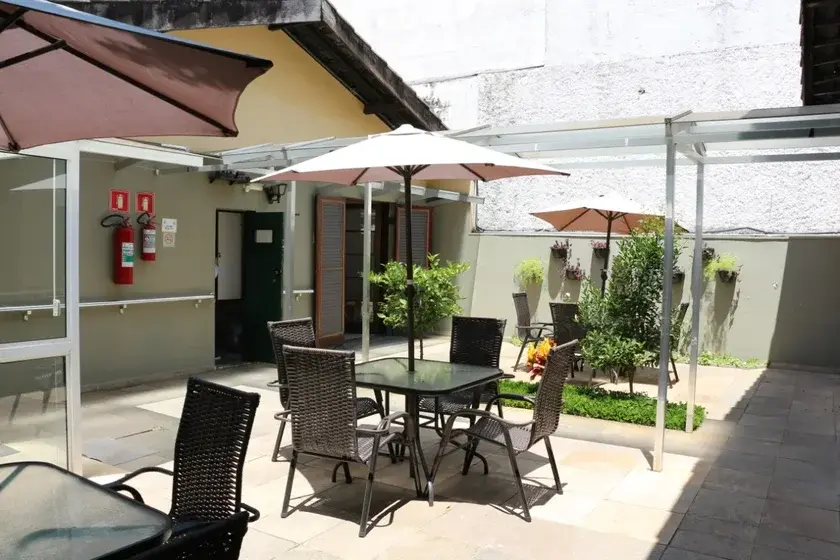 Área de convivência externa do Residencial Terceira Idade Santo Antônio
